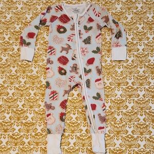 Caden Lane Holiday Print Kids Footie